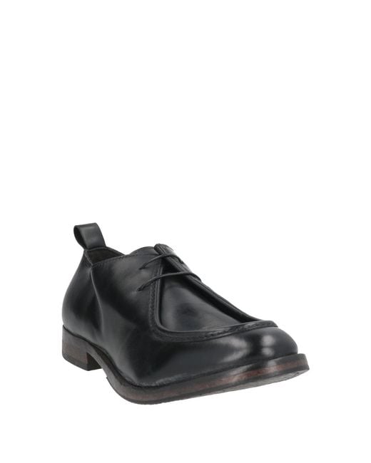 Moma Gray Lace-Up Shoes Calfskin for men