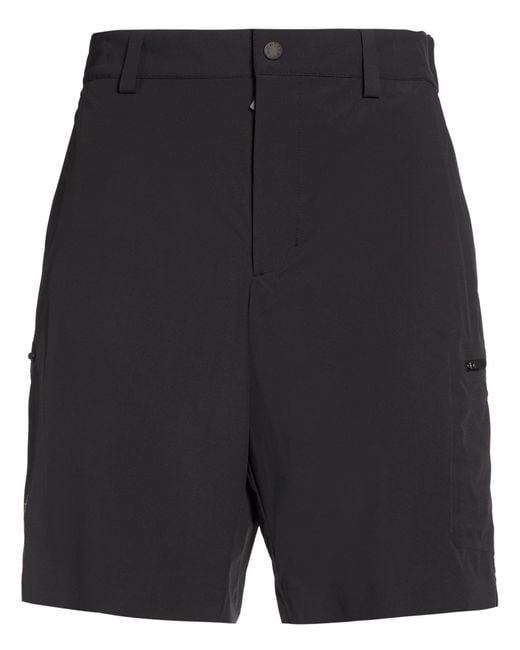 Moncler Black Shorts & Bermuda Shorts Polyamide, Elastane for men