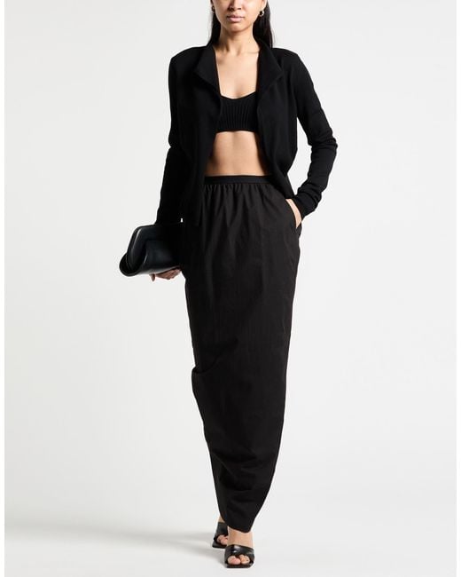 Rick Owens Black Maxi Skirt