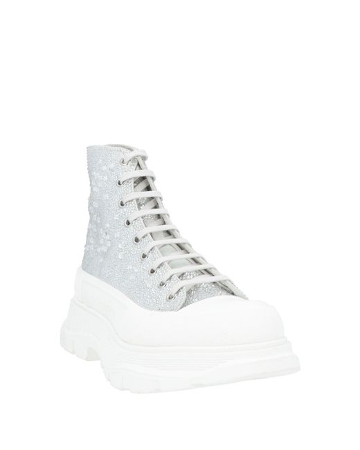McQueen White Sneakers Leather for men