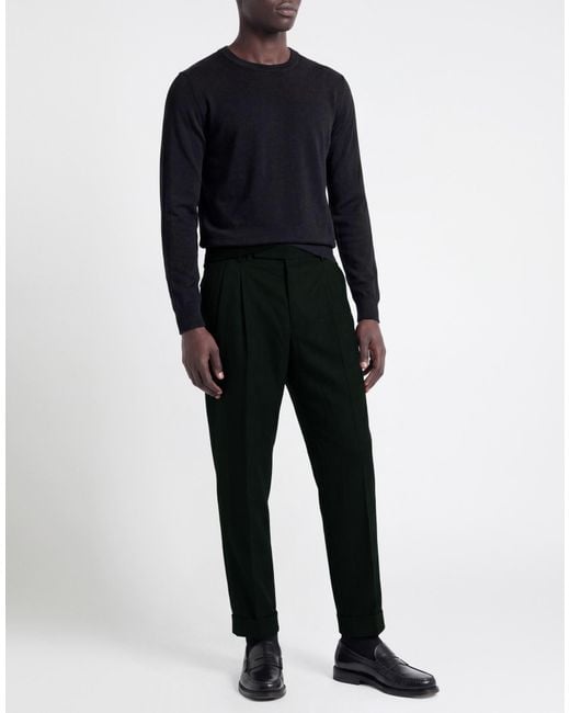 PT Torino Black Pants Virgin Wool, Polyamide, Elastane for men