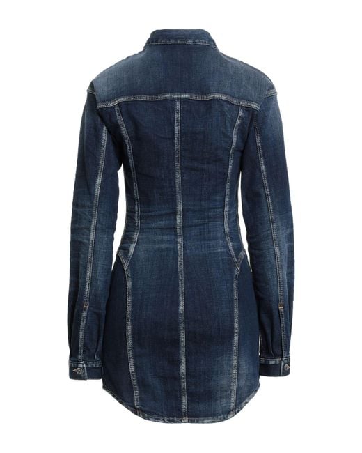 DSquared² Blue Mini Dress