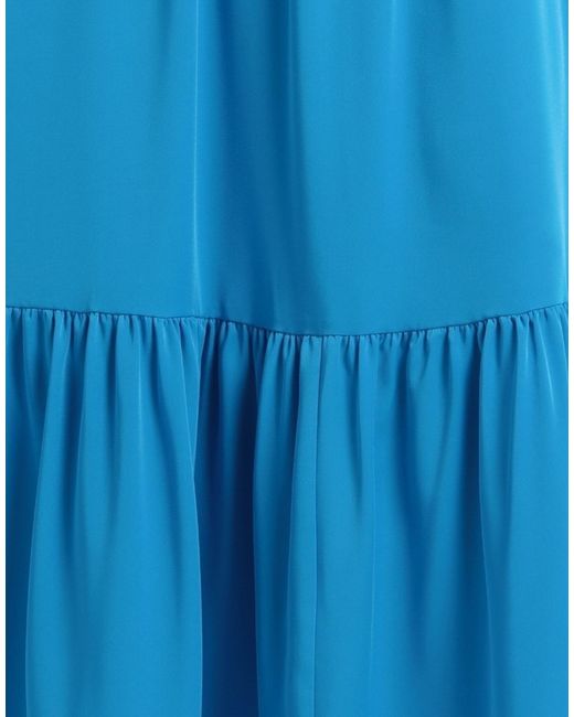 Kontatto Blue Azure Maxi Dress Polyester, Elastane