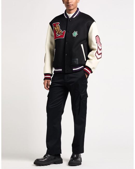Lanvin Black Jacket Wool, Cashmere, Silk for men
