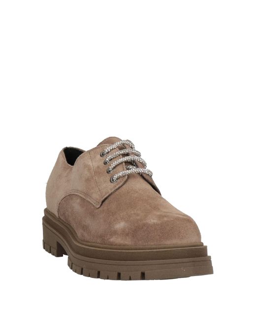 Divine Follie Brown Lace-up Shoes