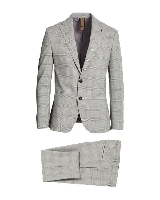 MULISH Gray Suits for men