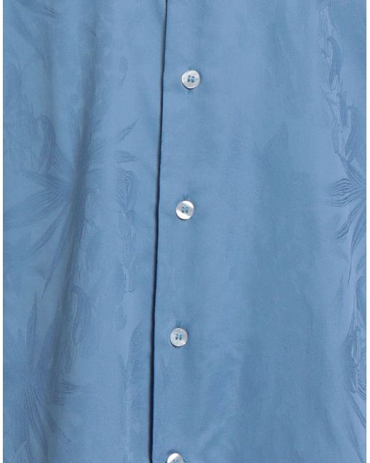 Etro Blue Shirt Cotton for men