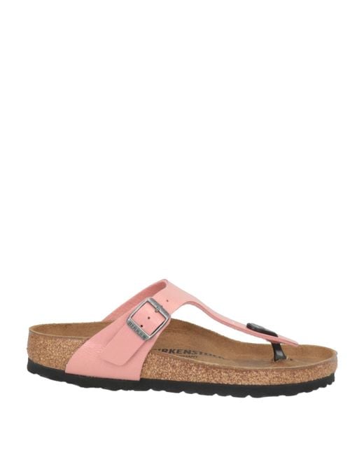 Birkenstock Pink Gizeh Thong Sandal Synthetic Material