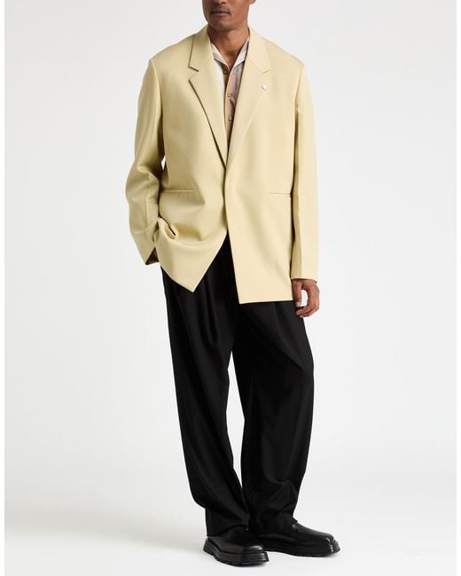 Jil Sander Natural Blazer Wool for men