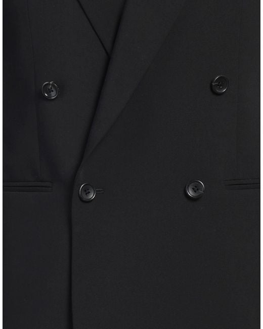 Reveres 1949 Black Blazer Polyester, Viscose, Elastane for men