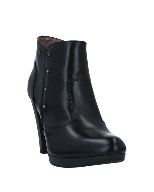 Nero Giardini Black Ankle Boots Soft Leather