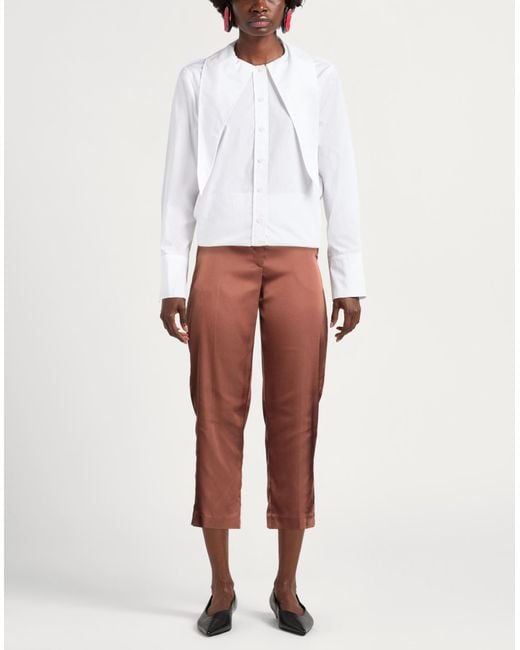 Blugirl Blumarine Red Pants Polyester, Elastane