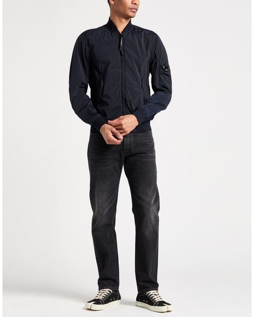 C P Company Blue Midnight Jacket Polyamide, Elastane for men