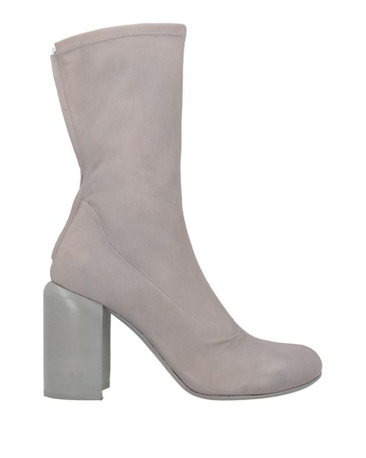 Officine Creative Gray Light Ankle Boots Leather