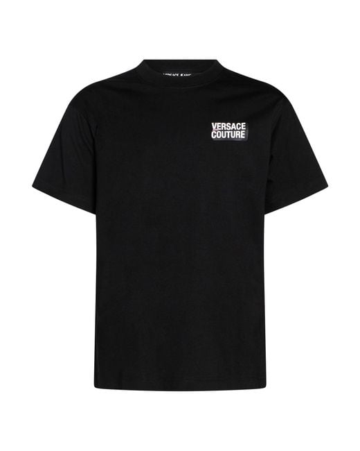 Versace Jeans Couture Black T-Shirt Cotton for men