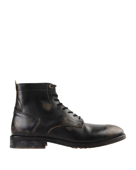 Hudson Black Ankle Boots for men