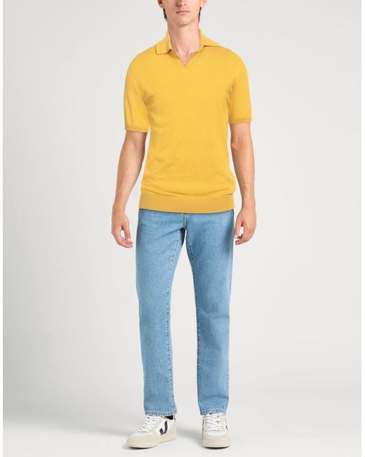 Polo Alpha Studio de hombre de color Yellow