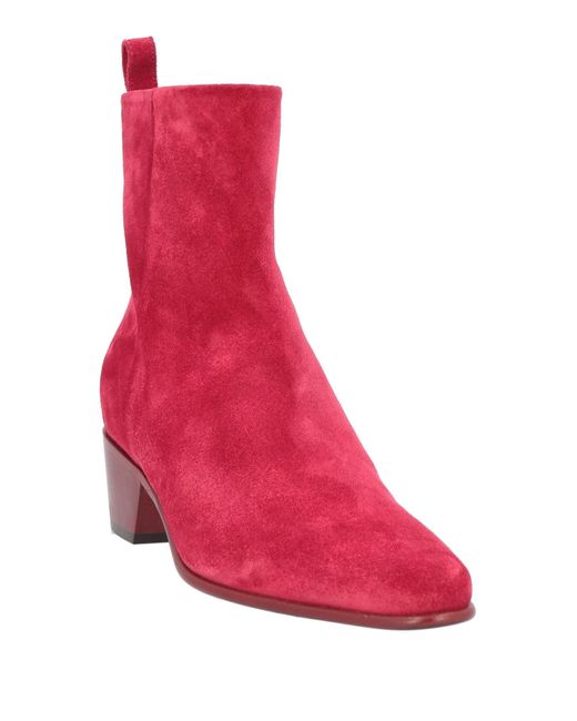 Pierre Hardy Red Ankle Boots