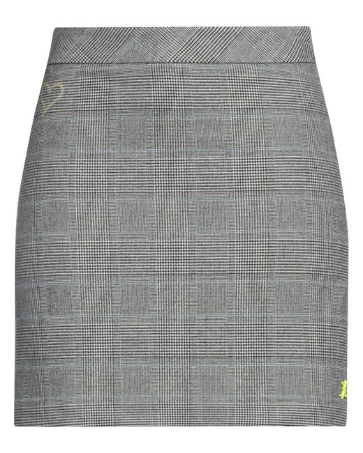 Actitude By Twinset Gray Mini Skirt
