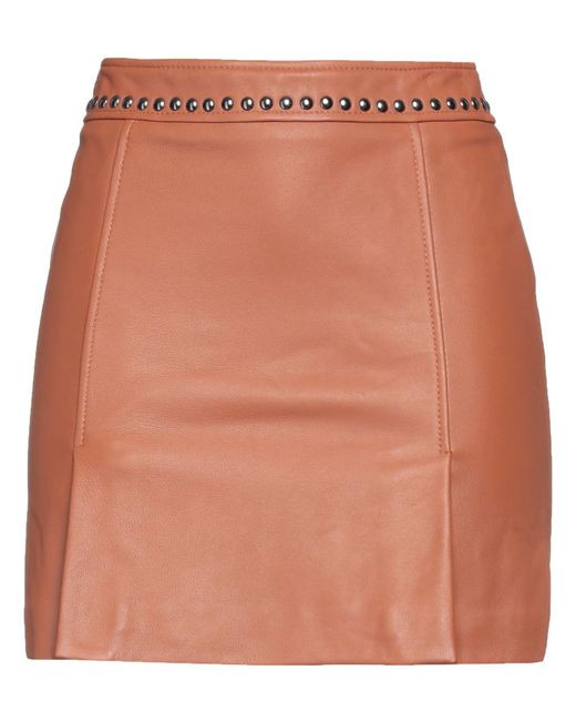 Pinko Orange Mini Skirt
