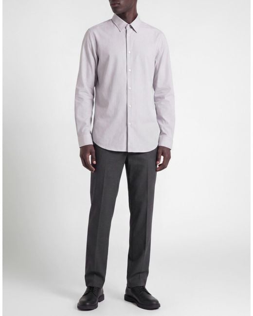 Theory Purple Shirt Cotton, Polyester for men