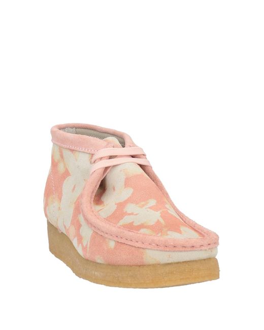 Clarks Pink Ankle Boots