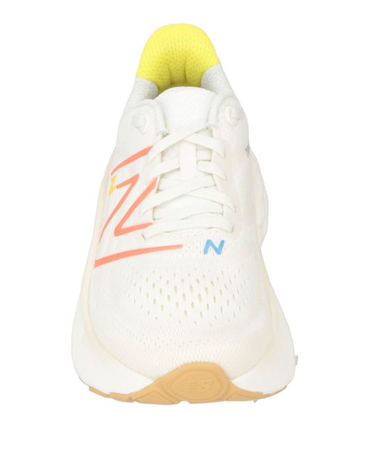 New Balance Pink Fresh Foam Cream Sneakers Textile Fibers