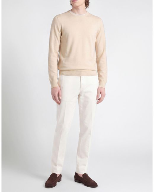Gran Sasso White Sweater Virgin Wool for men