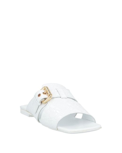 By Far White Sandals