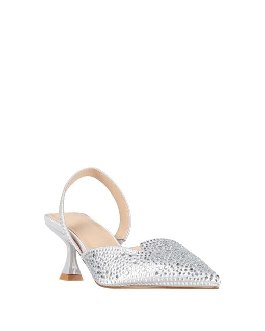 Twenty Four Haitch White Pumps