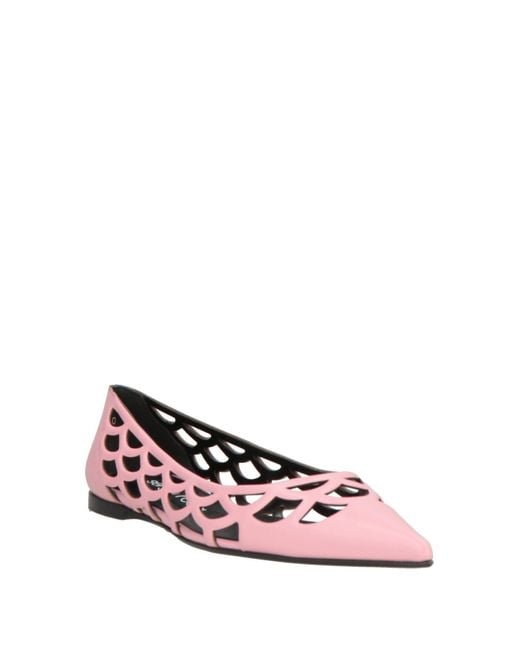 Sergio Rossi Pink Ballet Flats