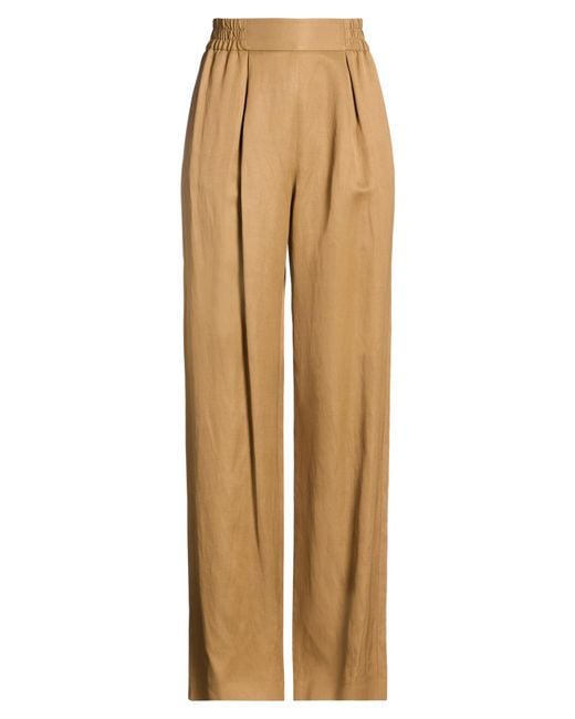 Piazza Sempione Natural Pants Viscose, Linen