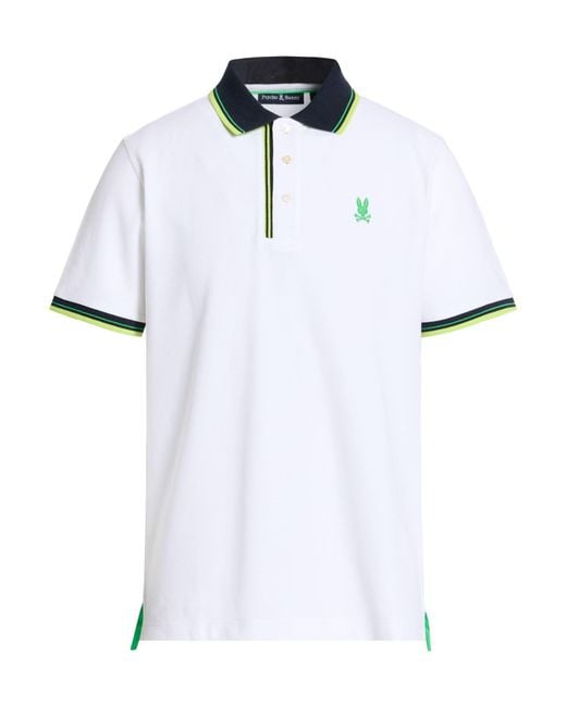 Psycho Bunny White Polo Shirts for men