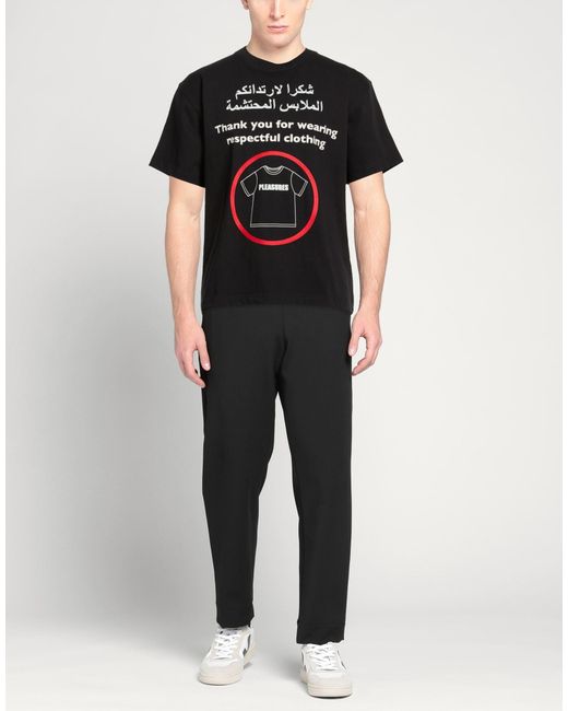 Pleasures Black T-Shirt for men