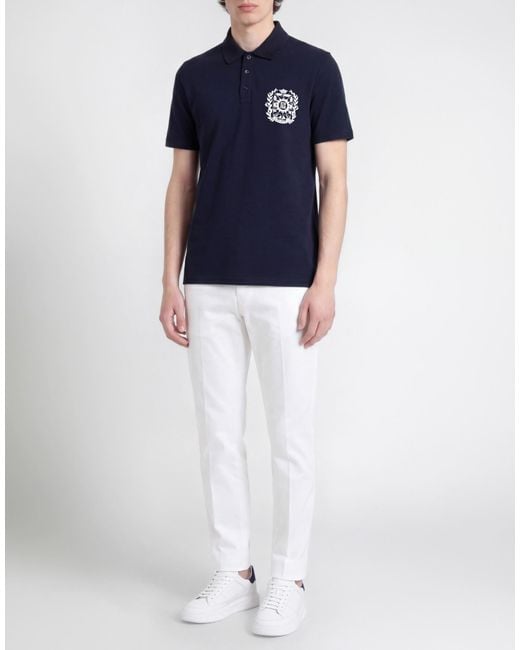 Balmain Blue Polo Shirt for men