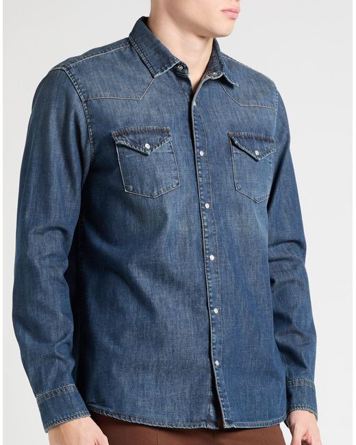 Camisa vaquera Reign de hombre de color Blue