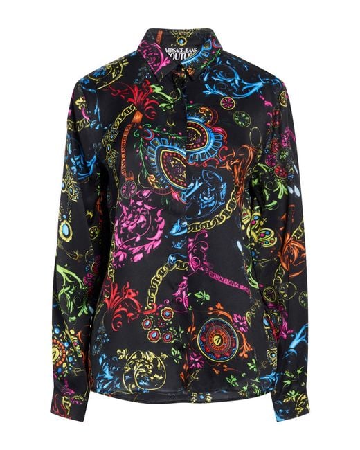 Versace Jeans Couture Blue Shirt Viscose