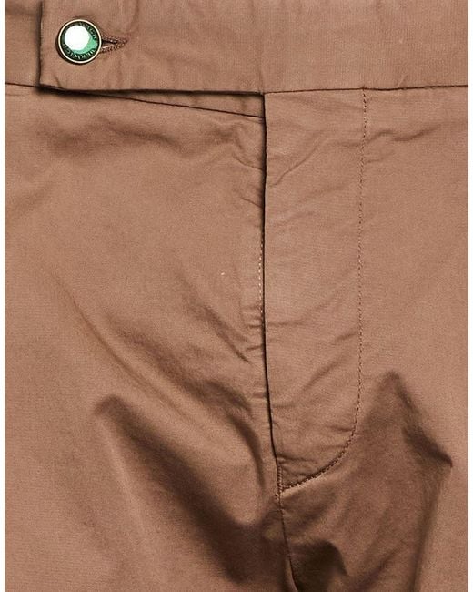 Berwich Brown Light Pants Cotton, Elastane for men