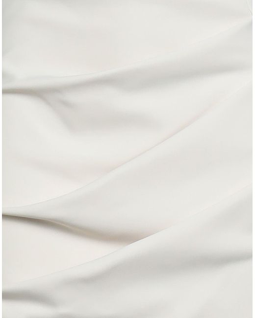 La Petite Robe Di Chiara Boni White Midi Skirt Polyamide, Elastane