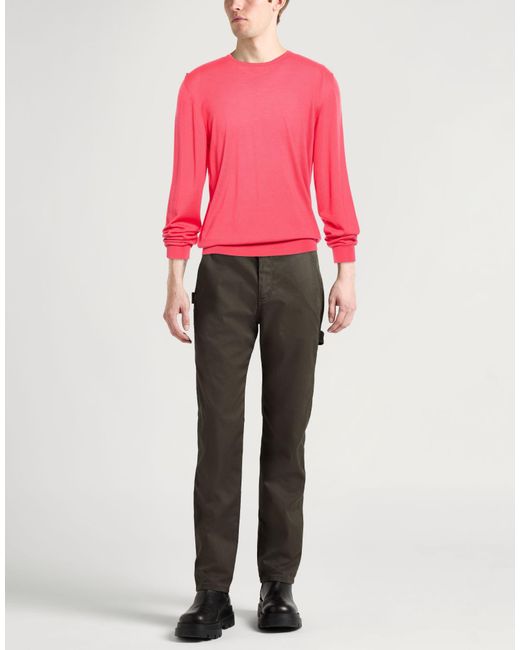 Fedeli Pink Sweater Wool for men