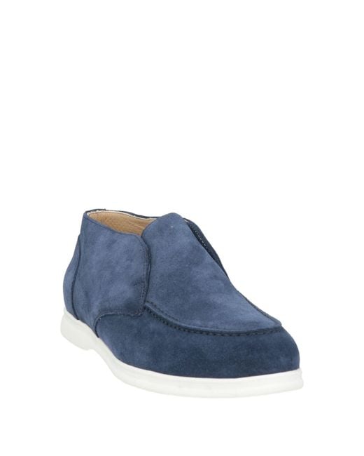 Doucal's Blue Ankle Boots Leather
