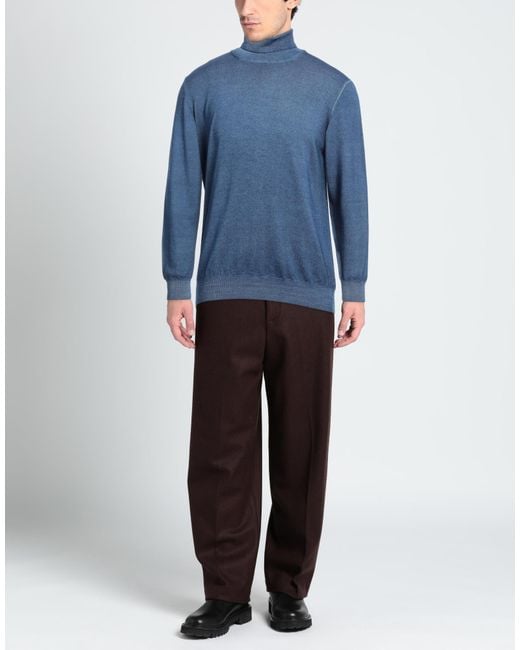 Gran Sasso Blue Turtleneck for men