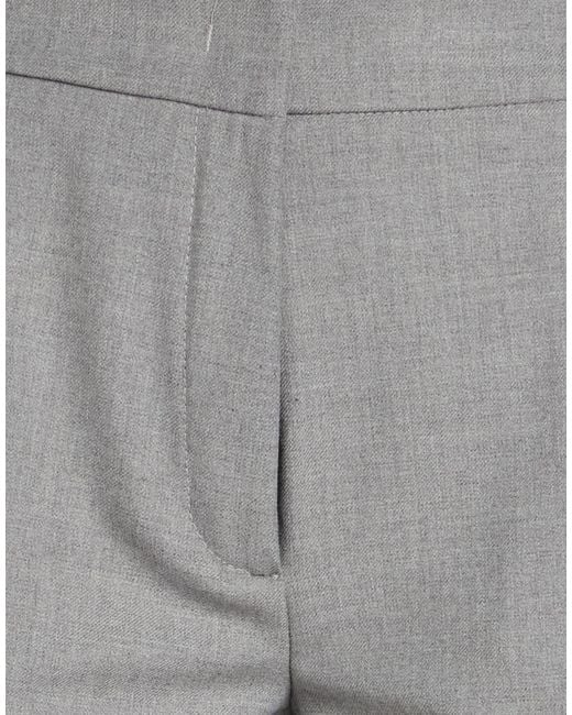 Clips Gray Light Pants Polyester, Viscose, Elastane