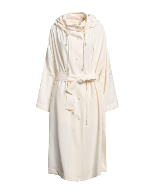 Twinset White Overcoat & Trench Coat