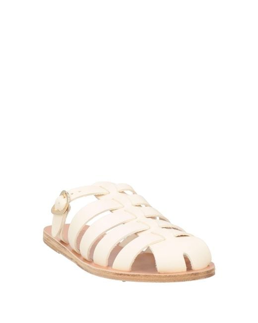 Ancient Greek Sandals White Mules & Clogs