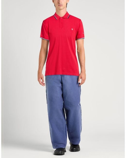 Harmont & Blaine Red Polo Shirt Cotton for men