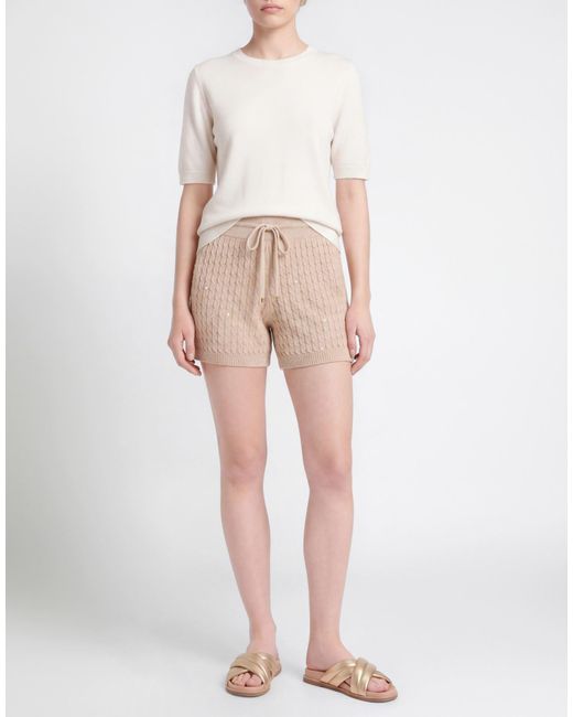 Eleventy Natural Shorts & Bermuda Shorts Cotton, Linen, Polyester