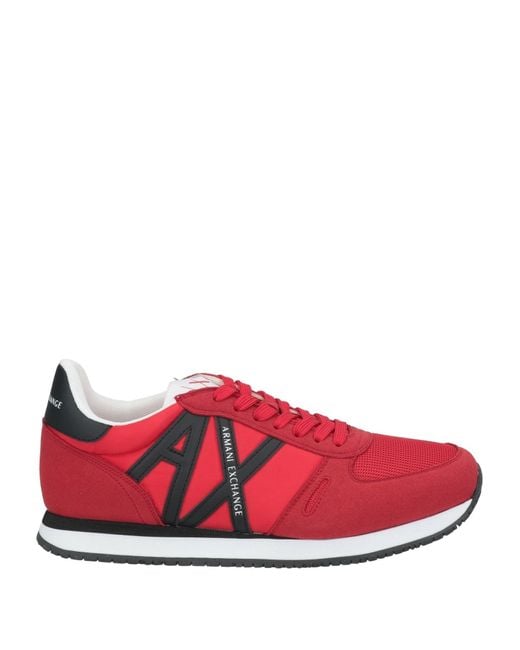 ARMANI EXCHANGE Red Trainers for men