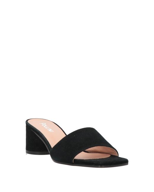 Pollini Black Sandals Leather
