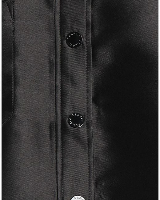 Sandro Black Shirt Polyester, Silk